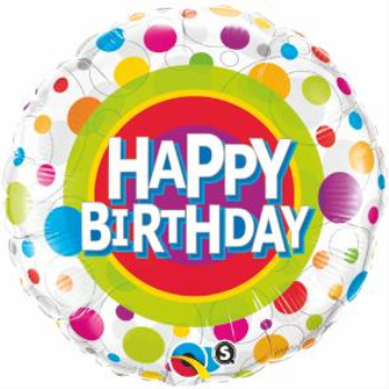 Picture of 18" FOIL - COLOURFUL BIRTHDAY