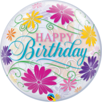 Image de 22" FOIL BUBBLE - FILIGREE FLOWERS