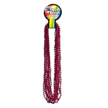 Image de PINK (MAGENTA) Beads - 33" Necklaces 12pk