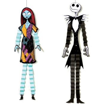 Image de Nightmare Before Christmas Jack & Sally Ceiling Decorations