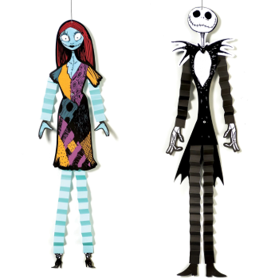 Image sur Nightmare Before Christmas Jack & Sally Ceiling Decorations