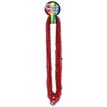 Image de RED Beads - 33" Necklaces 12pk