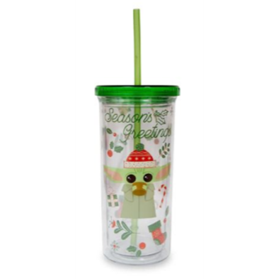 Picture of Star Wars: The Mandalorian Grogu Christmas Icons Carnival Cup With Lid and Straw