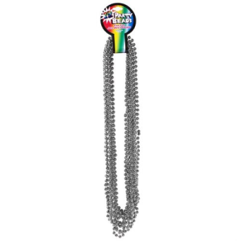Image de SILVER Beads - 33" Necklaces 12pk