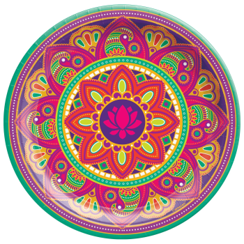 Image de DIWALI - Rangoli Dream Round Plates 10 1/2"