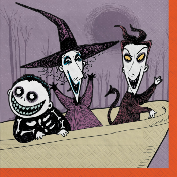 Image de Tableware - Nightmare Before Christmas - Pumpkin King Beverage Napkins