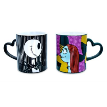 Image de Nightmare Before Christmas Jack and Sally Mug Set 14oz