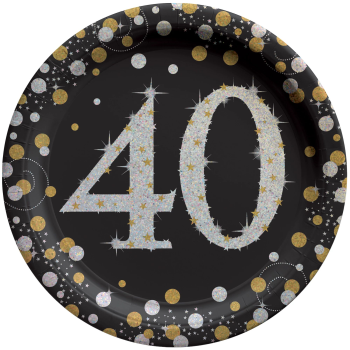 Image de 40TH - SPARKLING "NUMBER ONLY" - 7" PLATE