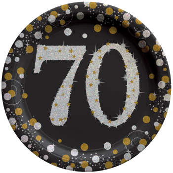 Image de 70TH - SPARKLING "NUMBER ONLY" - 7" PLATE