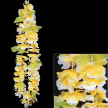 Image de YELLOW WITH WHITE TIP FLOWER LEI