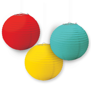 Image de Rainbow Round Paper Lanterns