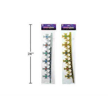 Image de CROWNS - PLASTIC GOLD or SILVER 