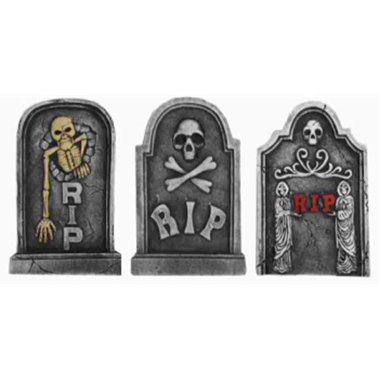 Image sur TOMBSTONES - 21.5" RIP SKELETON