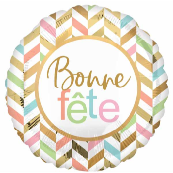 Image de 24" FOIL - BONNE FETE PASTEL JUMBO
