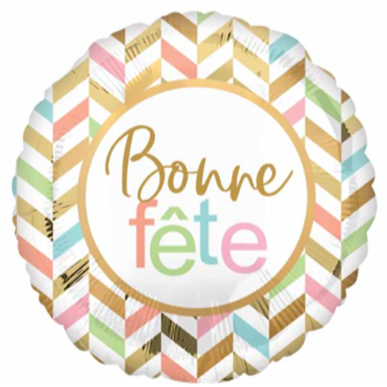 Image sur 24" FOIL - BONNE FETE PASTEL JUMBO