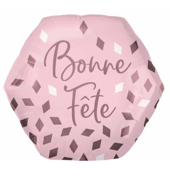 Image de 24" FOIL - BONNE FETE BLUSH SHAPE
