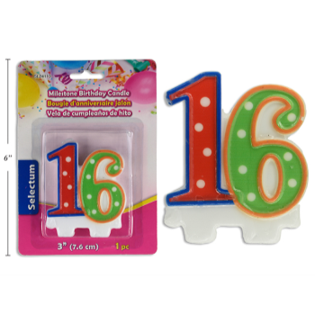 Image de 16th - BIRTHDAY CANDLE