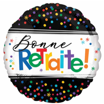 Image de 18" FOIL - BONNE RETRAITE Black