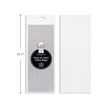 Image de Clear Cello Treat Bags - 4" x 10"