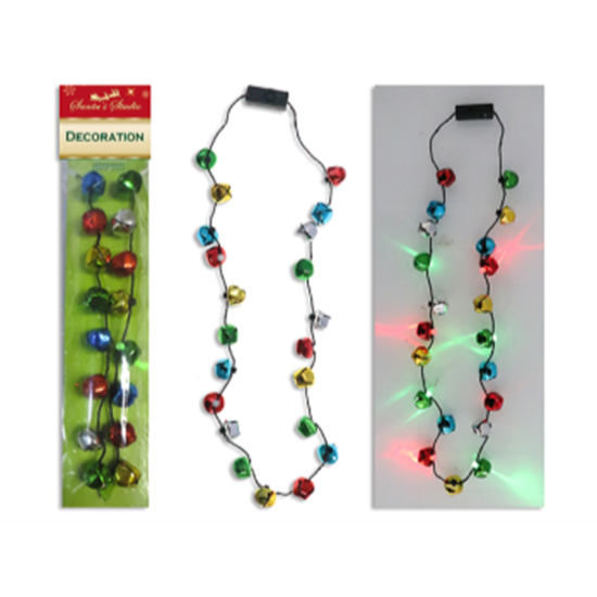 Image sur WEARABLES - LED Xmas Flashing Bells Necklace