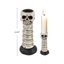 Image de DECOR - 6.5" Cement Skull on Bone Candle Holder