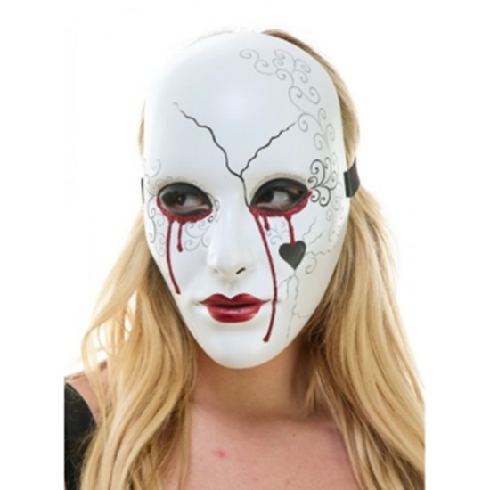 Image sur MASKS - JESTER CLOWN WITH HEART AND BLOOD EYES