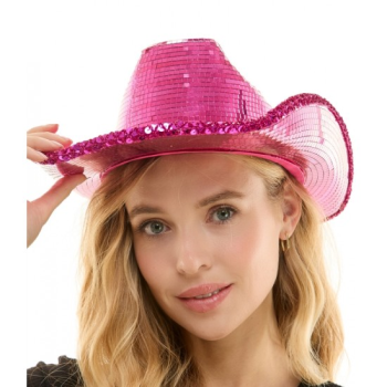 Image de HAT - MIRROR COWBOY HAT - PINK