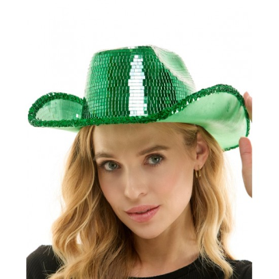 Image sur HAT - MIRROR COWBOY HAT - GREEN