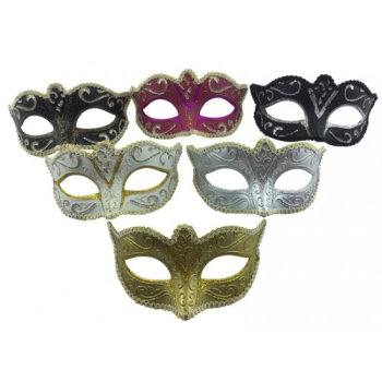 Image de MASKS - GLITTER MASKS WITH TRIM TWO-TONE