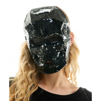 Image de MASKS - MIRROR SKULL FACE - BLACK