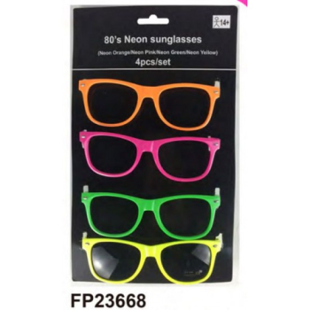 Image de 80's - NEON SUNGLASSES 4PKG
