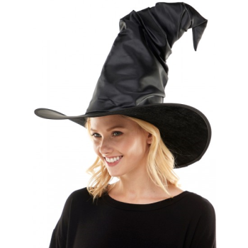 Image de WITCH - FAUX LEATHER TALL WITCH HAT