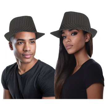 Image de HAT - Fedora Pin Stripe Hat - Adult