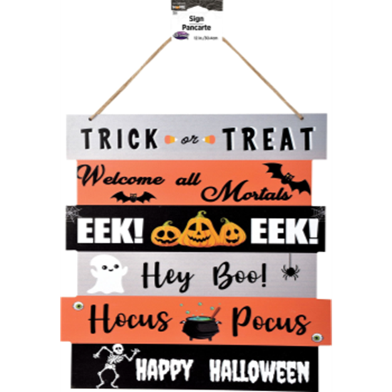 Image sur 13.5" Halloween Home Hanging Sign - Hocus Pocus