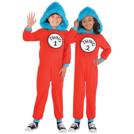 Picture of Thing 1 & 2 Jumpsuit - Child Medium (8-10)
