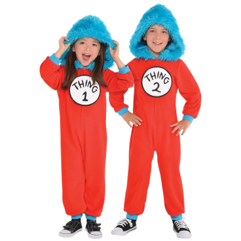 Picture of Thing 1 & 2 Jumpsuit - Child Medium (4-6)