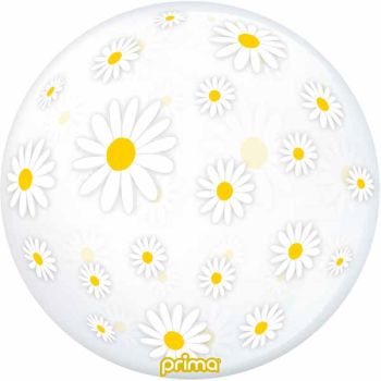 Image de 20" FOIL - WHITE DAISIES SPHERE 