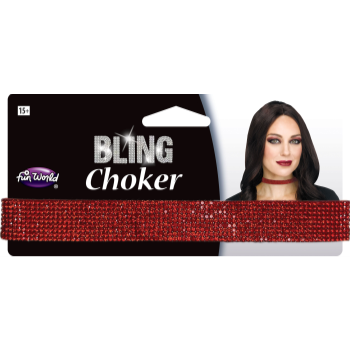 Image de DEVIL - RED BLING CHOCKER