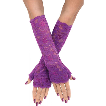 Image de GLOVES - Stretch Lace Long Purple