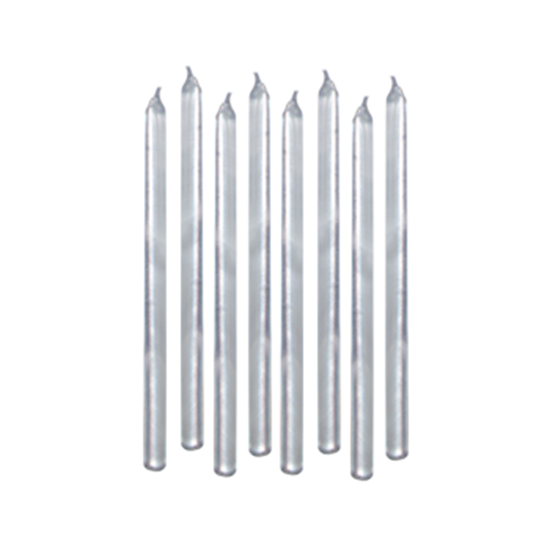 Image sur Silver Mini Taper Candles