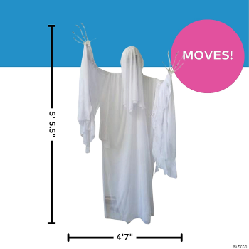 Image de 55" x 65" Standing Animated Skeleton Ghost