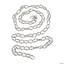 Picture of 12' Grey Plastic Bone Link Chain