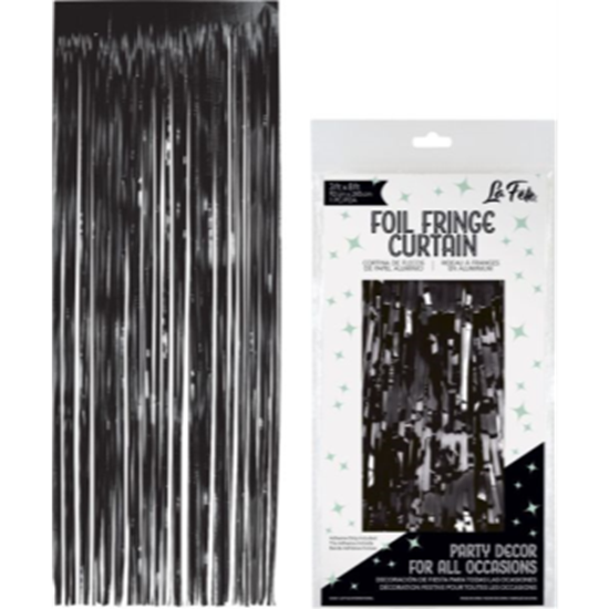 Image sur DECOR - FOIL CURTAIN 3'x8' - BLACK