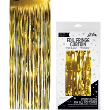 Image de DECOR - FOIL CURTAIN 3'x8' - GOLD
