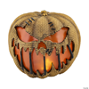 Image sur 14" Animated Flaming Burlap Pumpkin