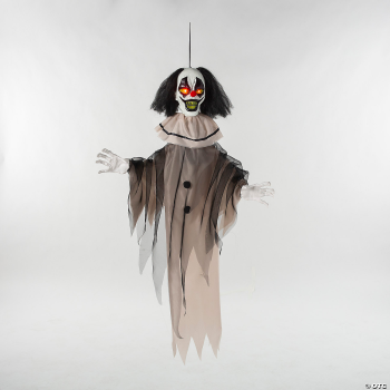 Image de 35" Hanging Animated Black & White Clown