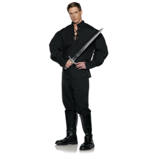 Picture of PIRATE - RENAISSANCE SHIRT - BLACK 