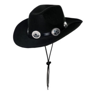 Image de HAT - CONCH BLACK COWBOY HAT