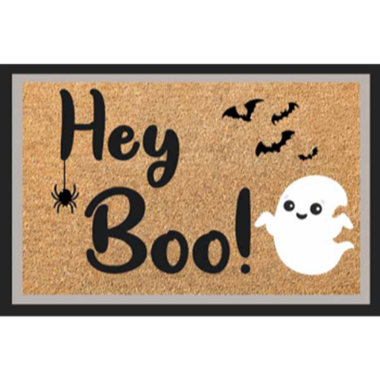 Image sur DECOR - HAPPY HALLOWEEN DOOR MAT - BOO