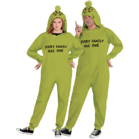 Image sur WEARABLES - Dr. Seuss The Grinch Zipster - Adult PLUS